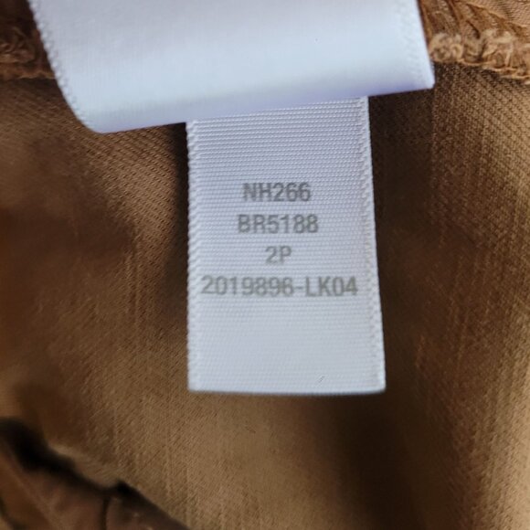 Madewell The Curvy Harlow Wide-Leg  Crop Pant in Drapey Twill size 2P in Acorn - Picture 11 of 11